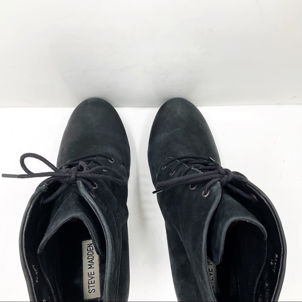 {STEVE MADDEN} 'Raspy' Distressed Leather Platform Boots - Picture 14 of 16